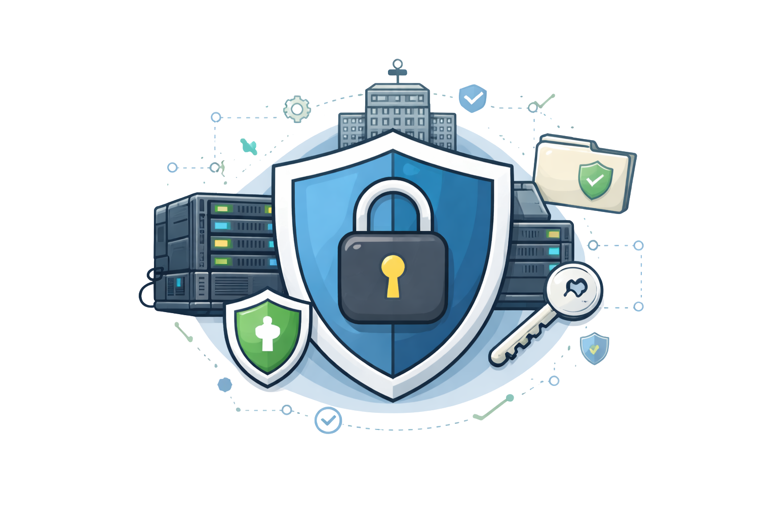 Privacy and data security illustration
